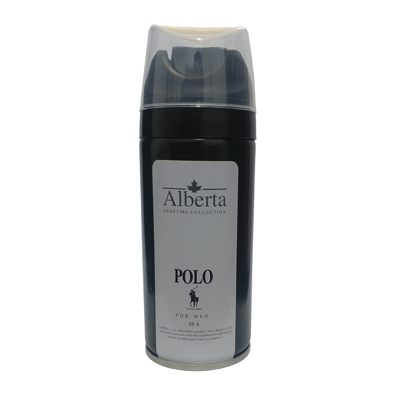 اسپری بدن آلبرتا با رایحه polo black (A6297)